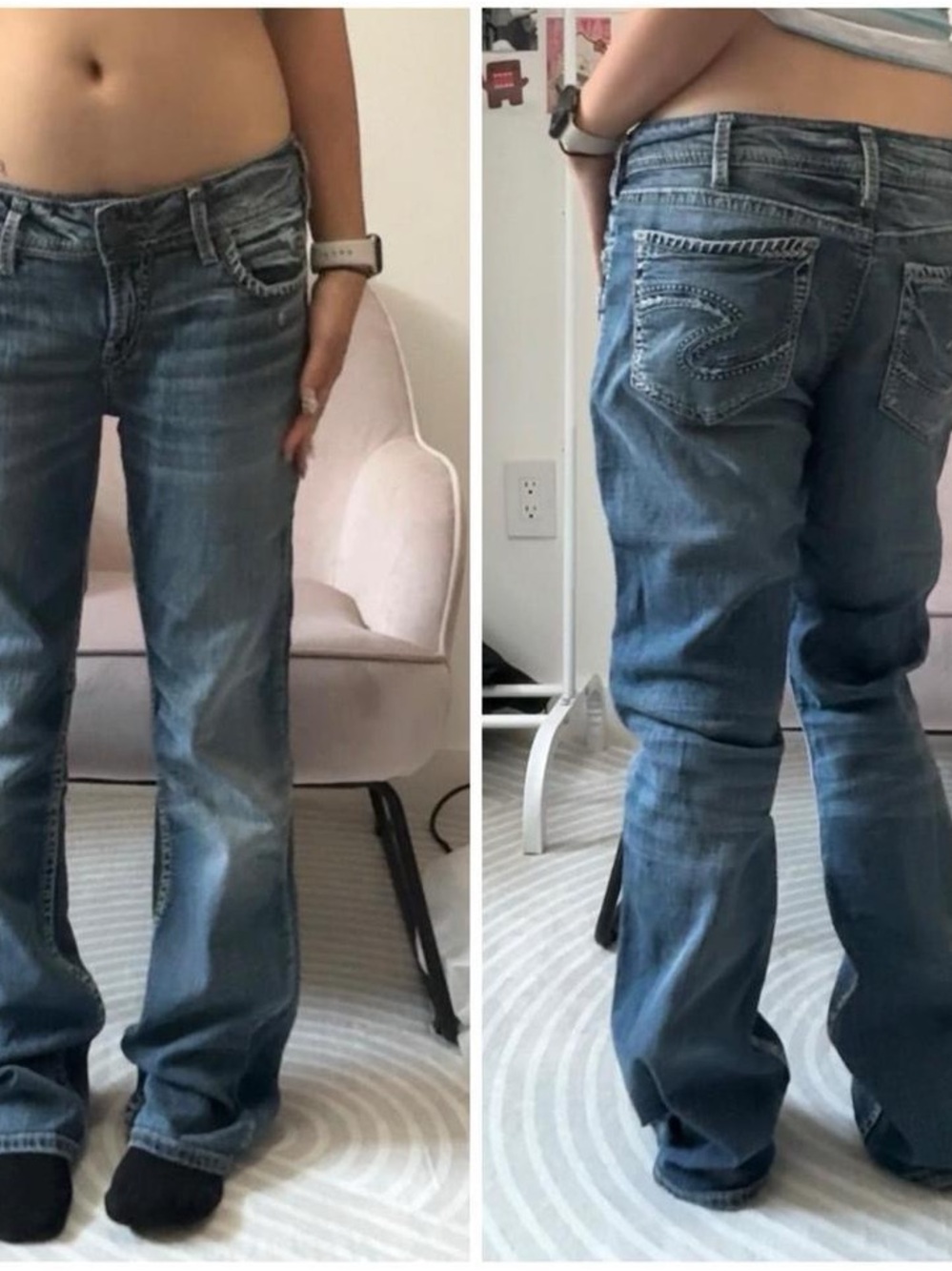 Silver Jeans Women's Medium Blue Flare Jeans